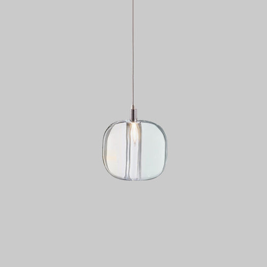 Postmodern Hand Blown Ceiling Hanging Pendant Light 1 / Clear Lighting