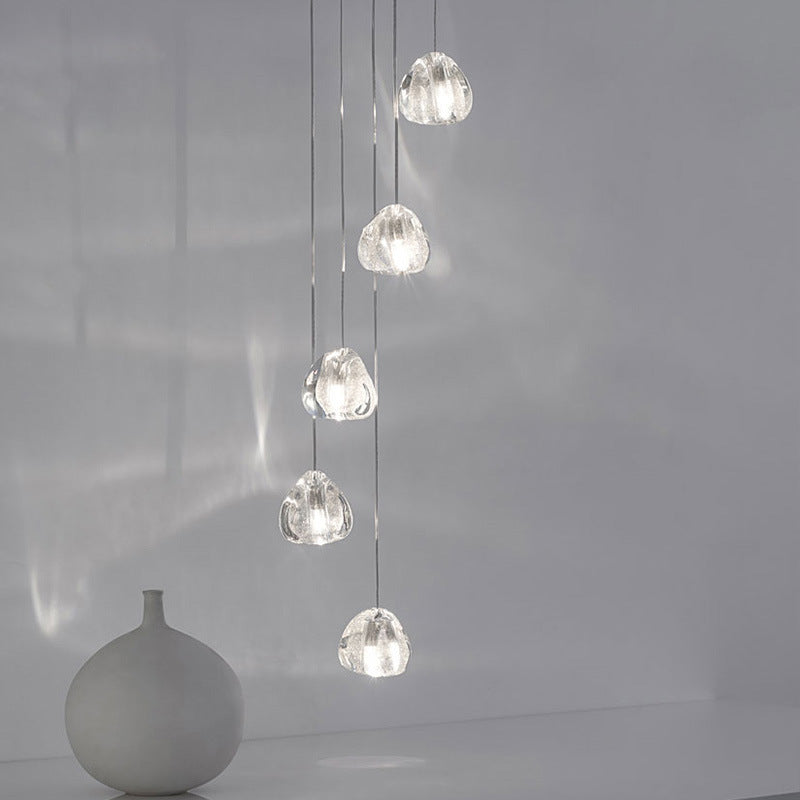 Bubble Glass Mini Pendant Light - Modern Nordic Design, LED Round ...