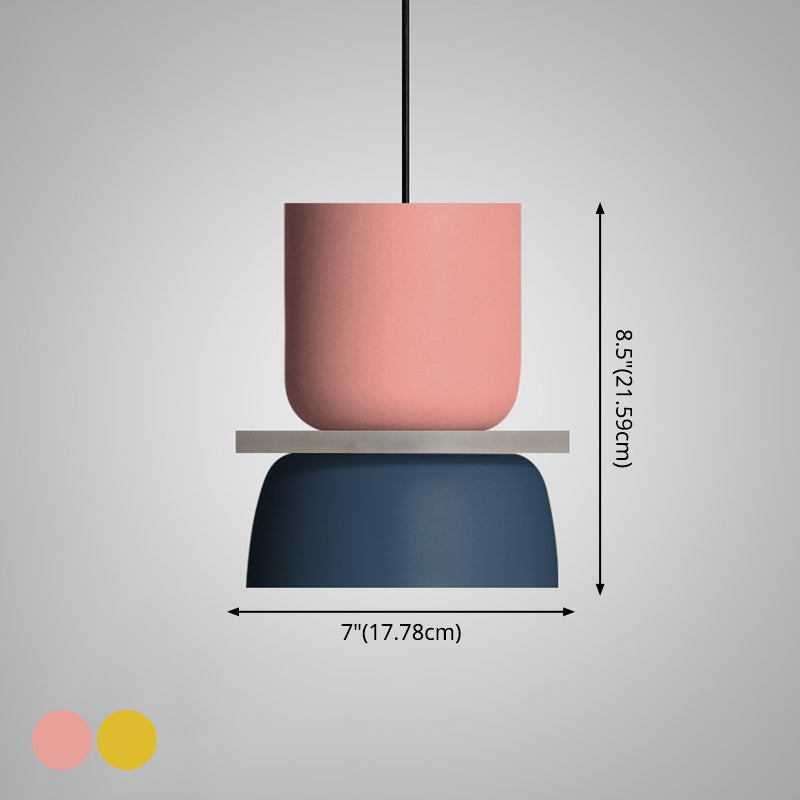 Modern Contemporary Pendant Lighting Colorful Macaron LED Hanging Light Fixture