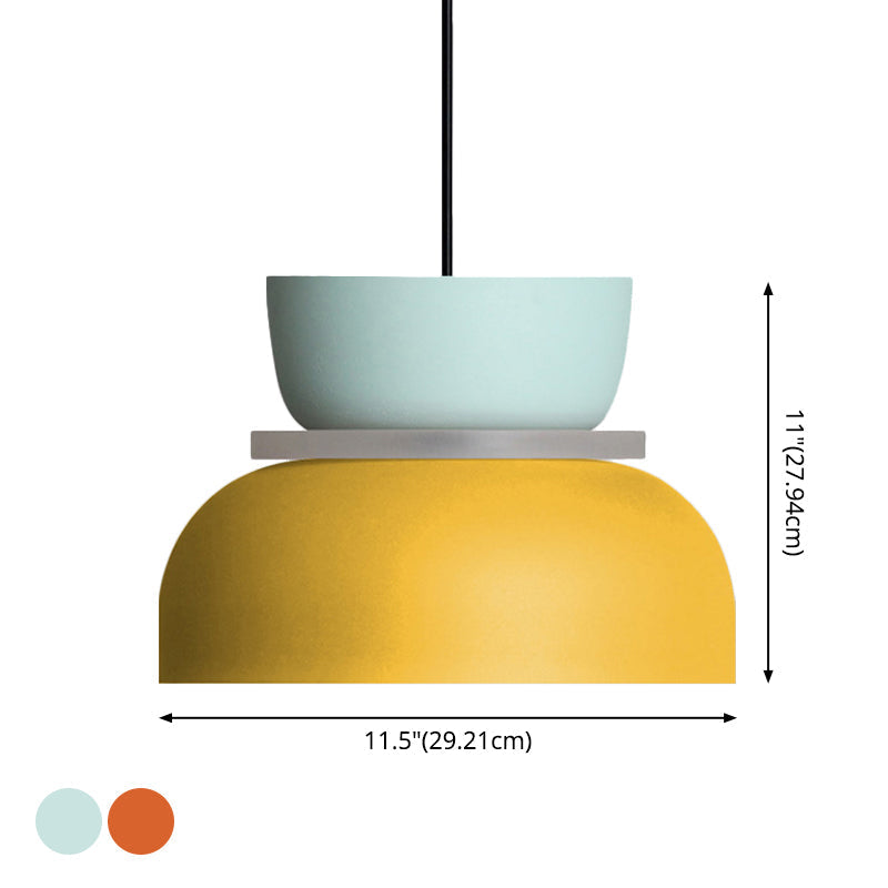 Modern Contemporary Pendant Lighting Colorful Macaron LED Hanging Light Fixture