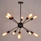 Industrial Vintage Chandelier - 10-Light Pendant Light Fixtures For Living Room Restaurant And Bar