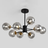 Modern Glass Bubble Chandelier Pendant Lights For Bedroom 8 / Smoke Gray