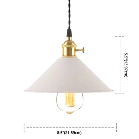 Nordic Industrial Macaron Pendant Light - Colorful Metal 1-Light Lighting