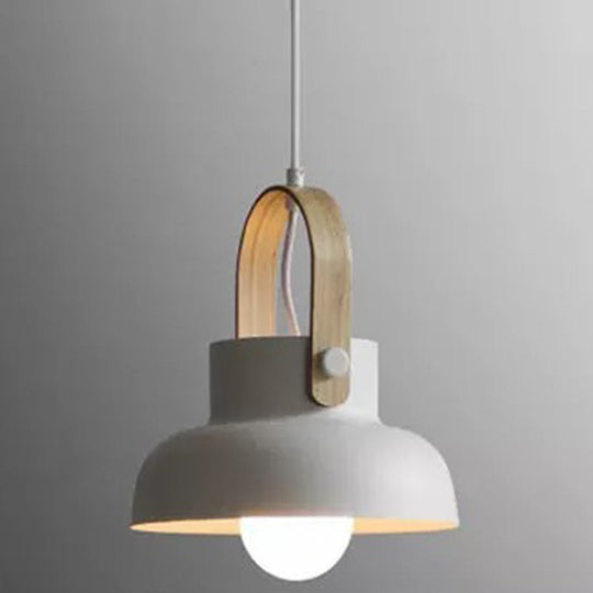 Nordic Style 1-Light Pendant Lamp - Upside Down Trifle Design For Modern Metal Restaurants White / 9
