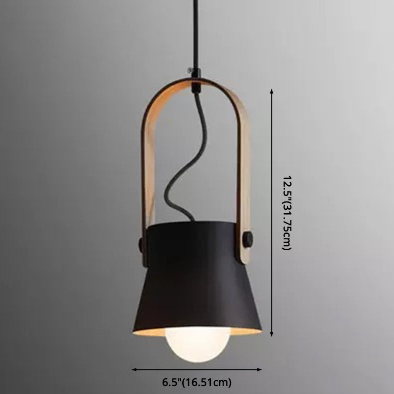 Nordic Style 1-Light Pendant Lamp - Upside Down Trifle Design For Modern Metal Restaurants