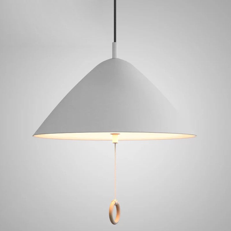 Modern Macarons Tapered Pendant Light with Metal Finish - 1-Light Pendant Lighting