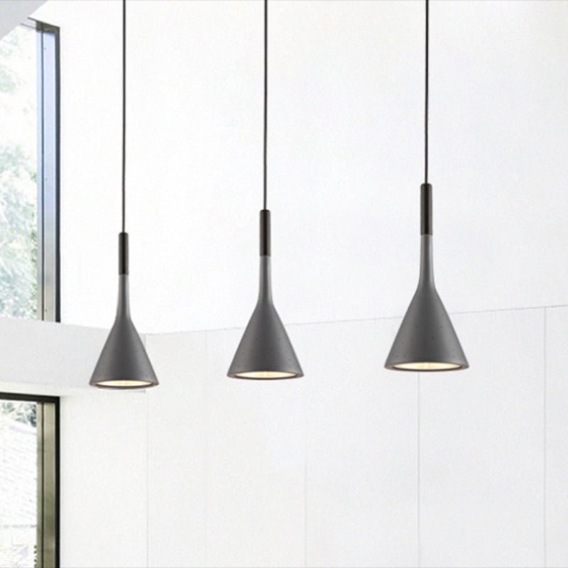 Nordic Modern Resin Tapered Hanging Light: Stylish 1-Light Pendant Lamp For Restaurants
