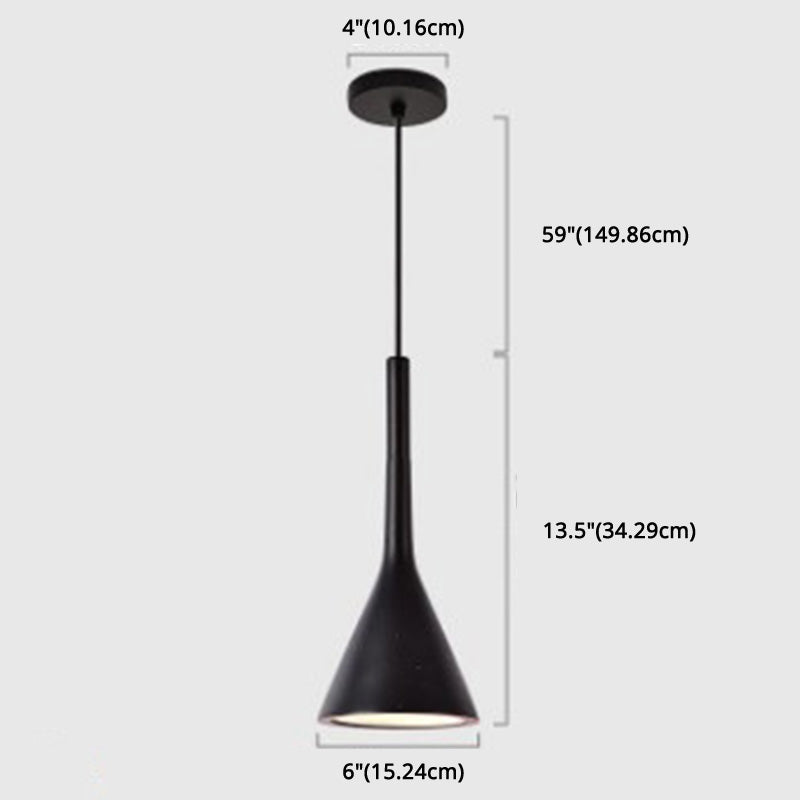 Nordic Modern Resin Tapered Hanging Light: Stylish 1-Light Pendant Lamp For Restaurants