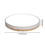 Minimalistic Flush Mount Ceiling Light - 1 Acrylic Disk Design