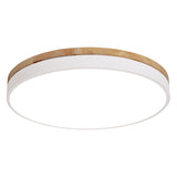 Minimalistic Flush Mount Ceiling Light - 1 Acrylic Disk Design White / 16’
