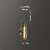 Modern Shaded Crystal Pendant Light - Simplicity Block Design Brass Ceiling Fixture