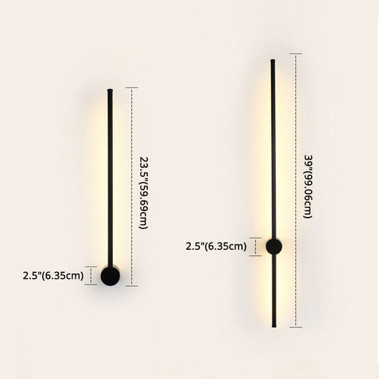Led Metal Wall Sconce - Modern Minimalist Indoor Lighting