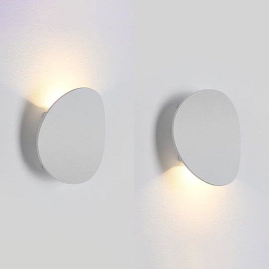 7W Led Round Wall Sconce - Modern Style Bedroom Lighting
