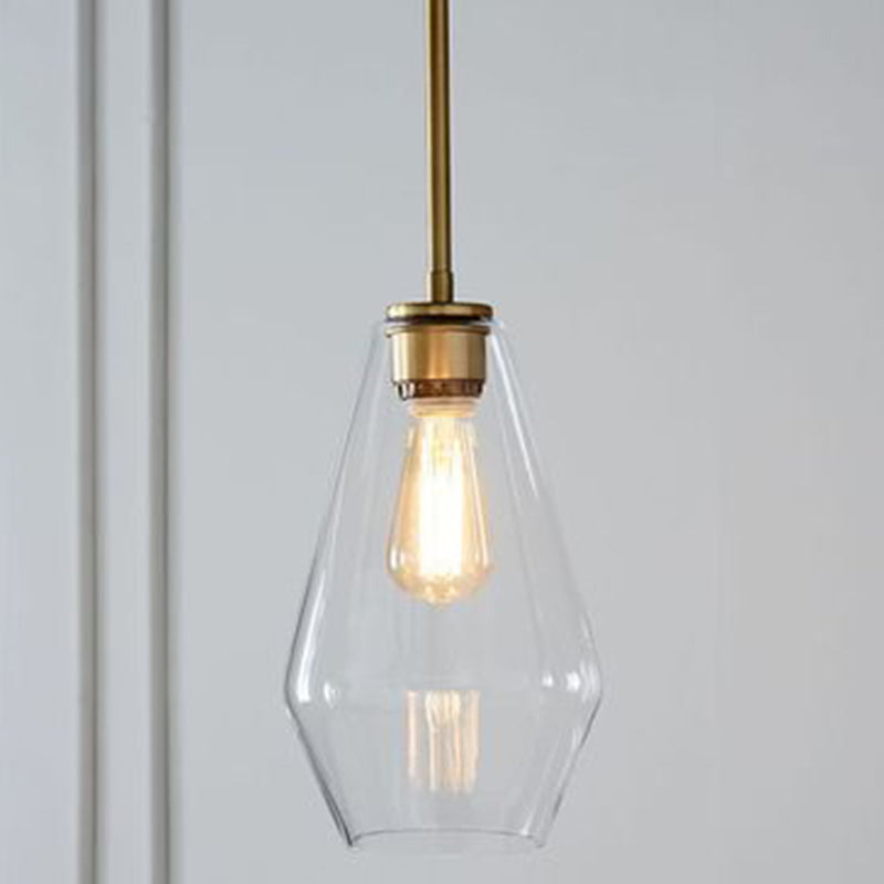 Minimalist Cup-Shaped Ceiling Pendant Light With Glass Shade Clear / 7