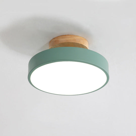 Modern Led Acrylic Circle Flush Mount Ceiling Light Fixture