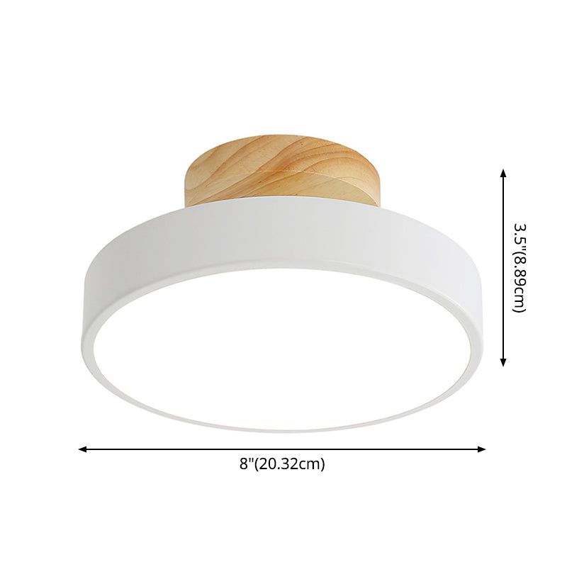 Modern Led Acrylic Circle Flush Mount Ceiling Light Fixture