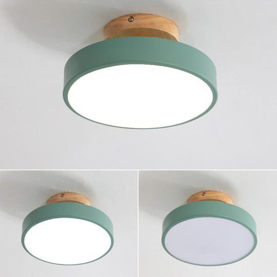 Modern Led Acrylic Circle Flush Mount Ceiling Light Fixture