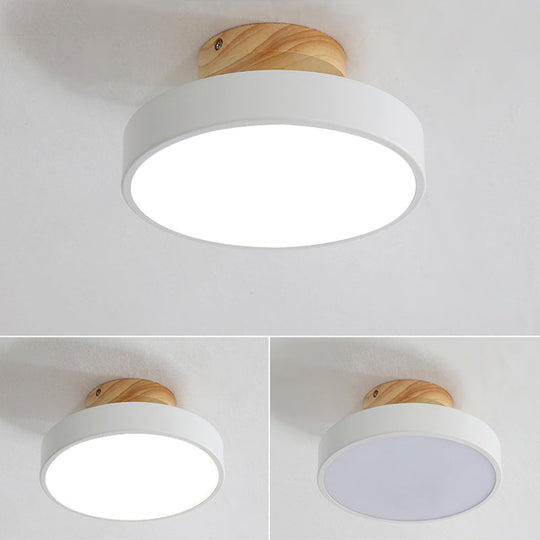 Modern Led Acrylic Circle Flush Mount Ceiling Light Fixture