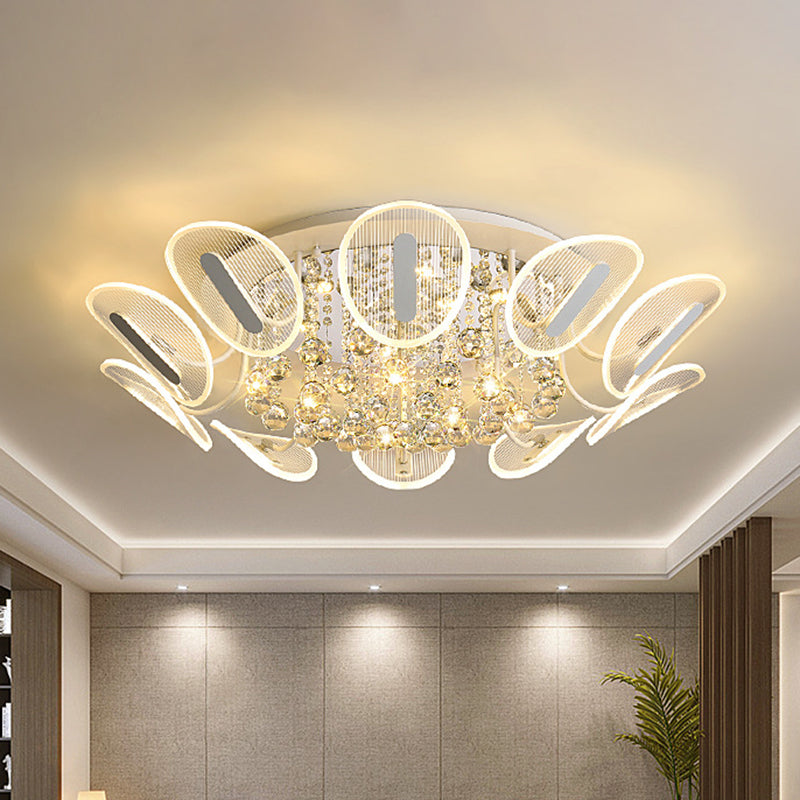 Contemporary Metal Flush Mount Ceiling Light For Bedroom