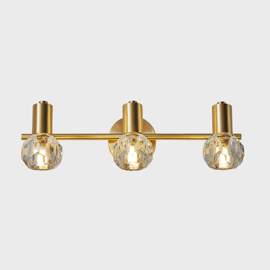 Modern Luxury Circle Vanity Wall Light Fixture - Copper Lighting 3 / Brass