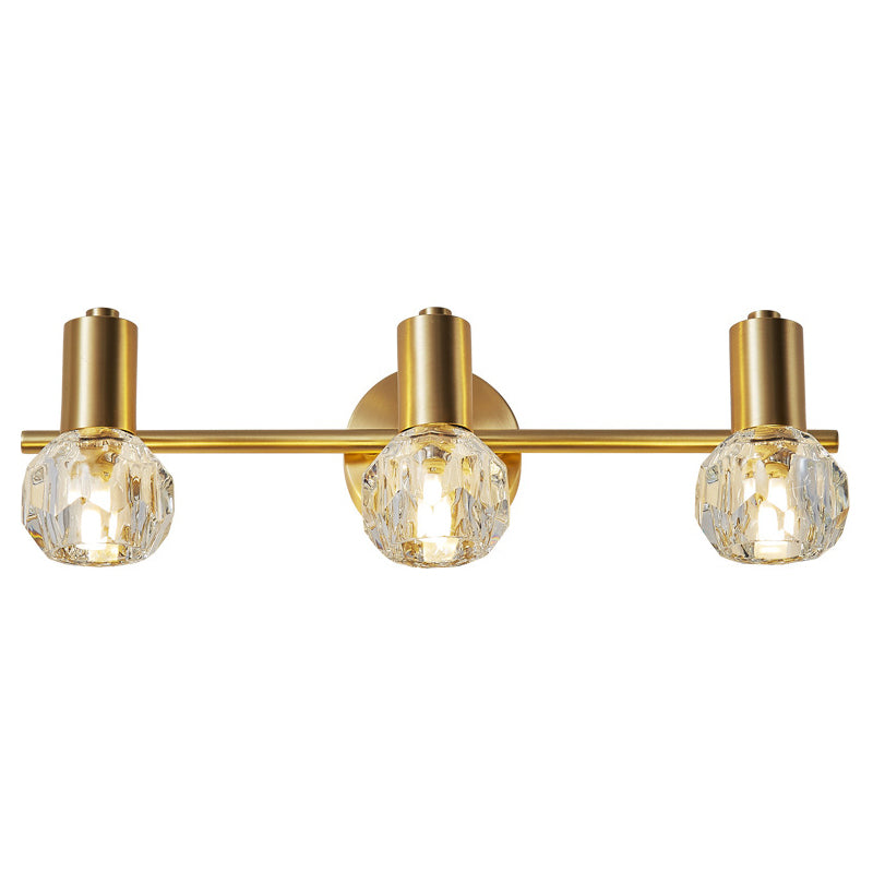 Modern Luxury Circle Vanity Wall Light Fixture - Copper Lighting