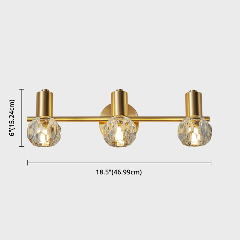 Modern Luxury Circle Vanity Wall Light Fixture - Copper Lighting