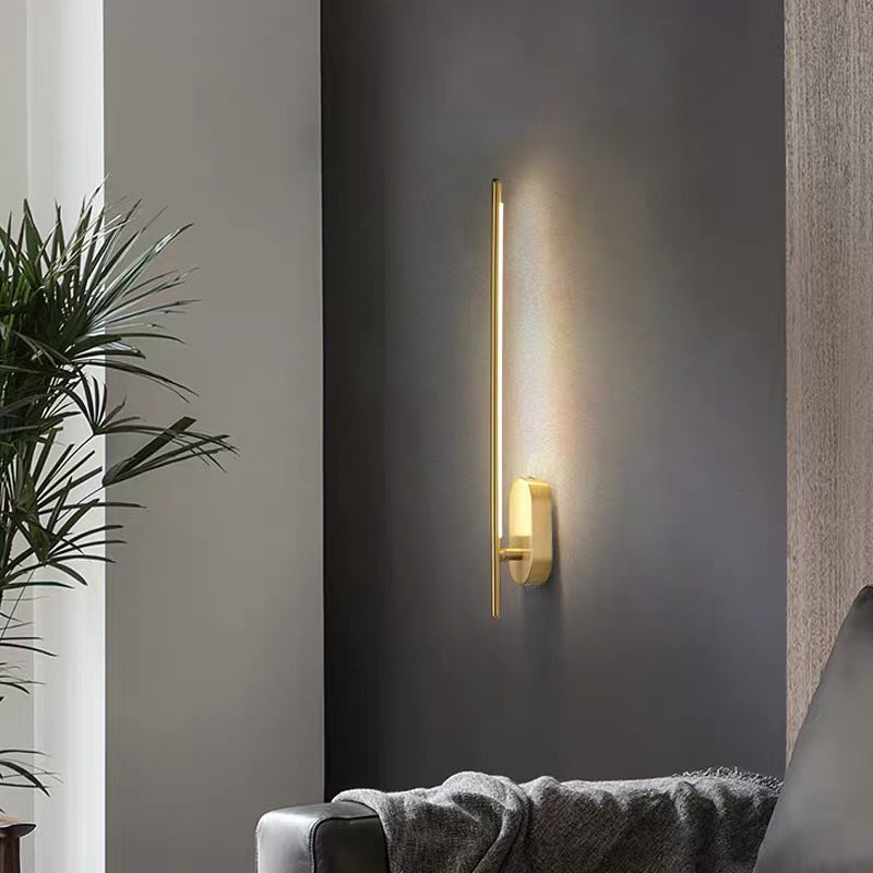 Modern Metal Wall Lamp For Bedroom & Living Room - Linear Strip Lighting