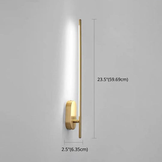 Modern Metal Wall Lamp For Bedroom & Living Room - Linear Strip Lighting