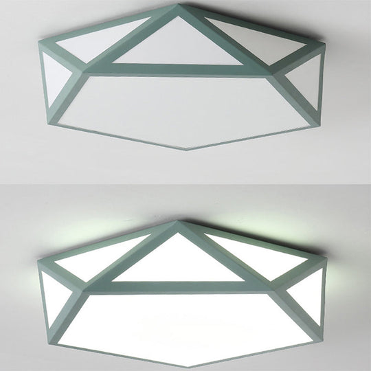 Diamond Nordic Led Ceiling Lamp For Bedroom - Flush Mount Style