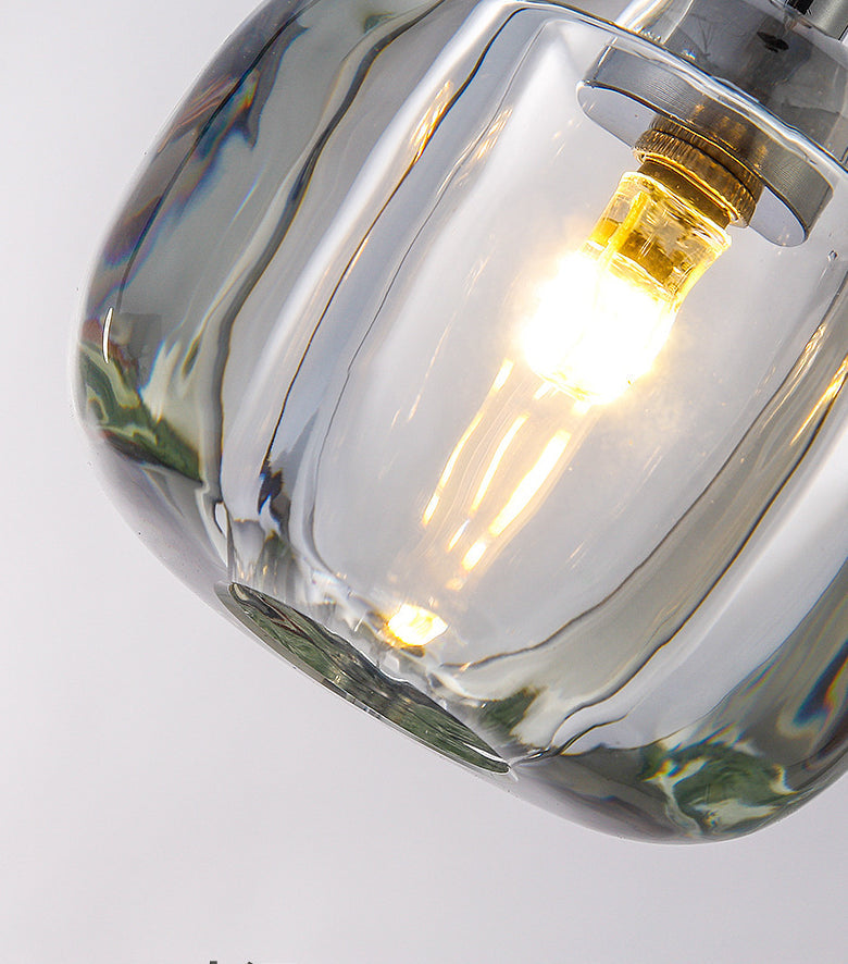 Crystal Melon Dining Room Pendant Light: Postmodern Minimalist Hanging Lamp Kit