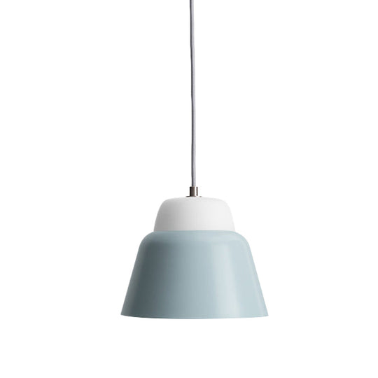Cone Hanging Light Fixture - Macaron Metal Pendant Ceiling Light (1 Head, 6.5"/10.5" Height) - Pink/Blue/Black Shade