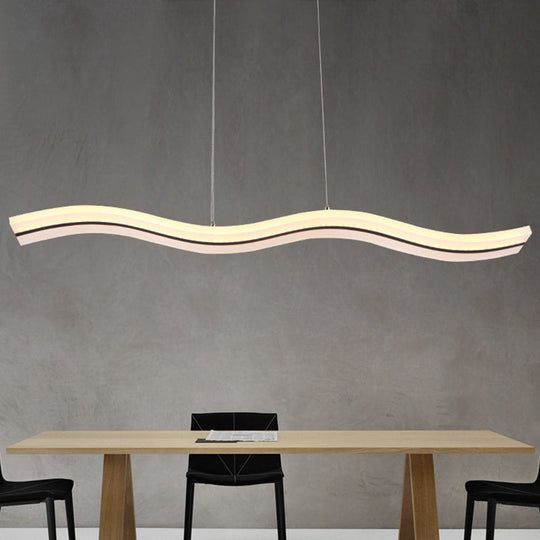Modern Style Led Island Pendant Light With Acrylic Shade