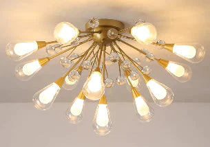 Nordic Dew Crystal Lamp Glass Ceiling Lamp
