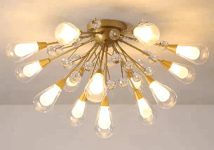 Nordic Dew Crystal Lamp Glass Ceiling