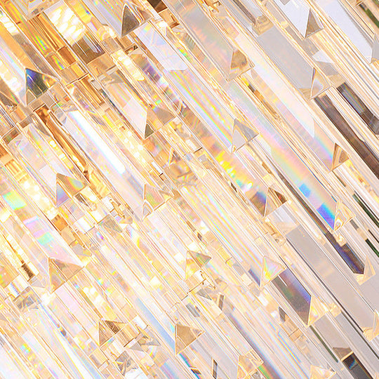 Modern Led Crystal Chandelier | 14 Lights Tiered Hanging Living Room Ceiling Lamp