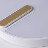 Minimalist Round Ceiling Light With Led & Remote - Black/White Acrylic 18/21.5 Wide Warm/White