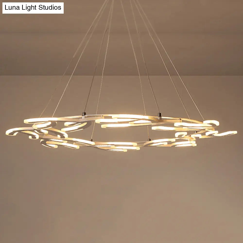 29.5/37.5/45 Acrylic Branch Led Chandelier Pendant Ceiling Light