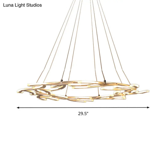 29.5/37.5/45 Acrylic Branch Led Chandelier Pendant Ceiling Light