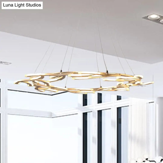 29.5/37.5/45 Acrylic Branch Led Chandelier Pendant Ceiling Light