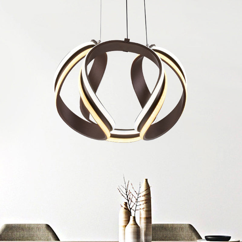 Modern Metal Abstract Chandelier Pendant Light with LED Kit - Warm/White Lighting