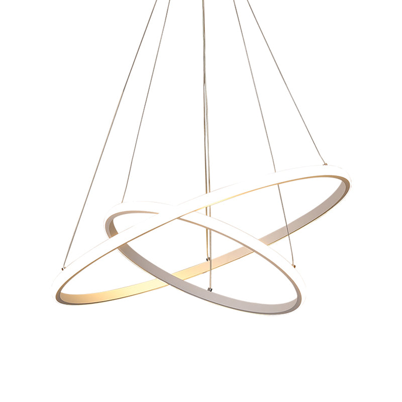 Modern Acrylic Orb Hanging Led Chandelier In Warm/White Light Multiple Sizes Available