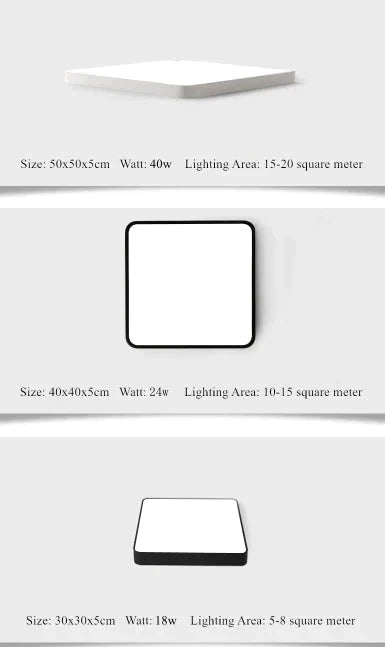 Surface Mount Ultra Thin 5Cm Led Ceiling Light Dimmable Modern Lamp Home Lighting Living Room