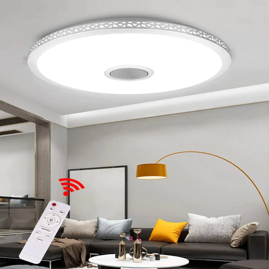 LED Ceiling Light Bluetooth and Music with colourful and dimmer RGB Ceiling Light Remote Control for living room and bedroom