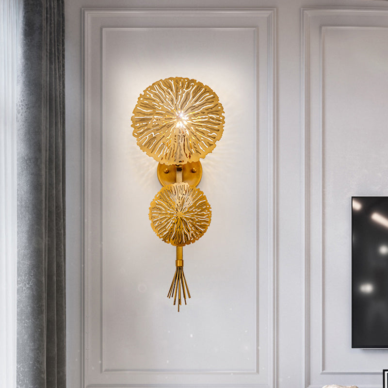 Contemporary Gold Sconce Wall Light For Living Room