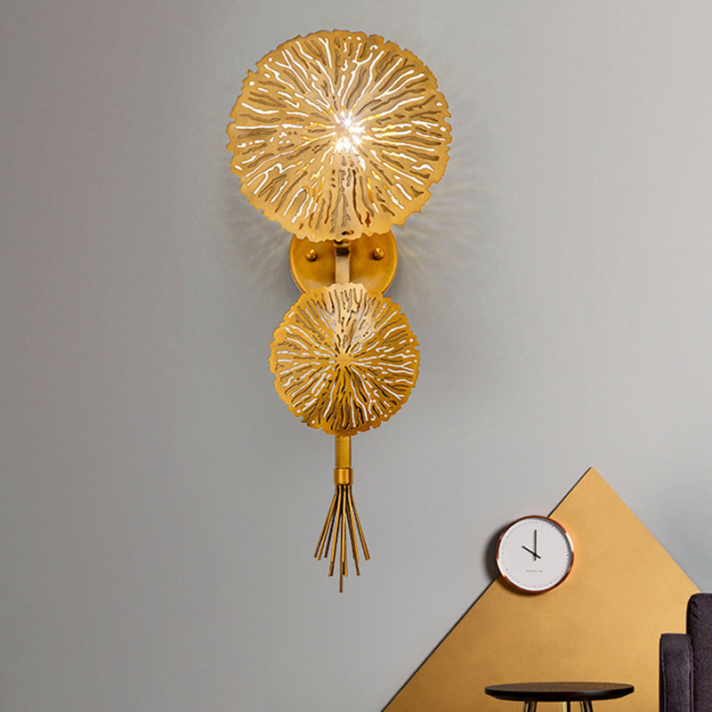 Contemporary Gold Sconce Wall Light For Living Room