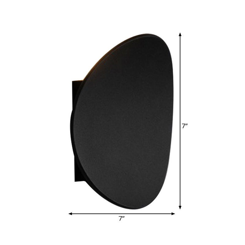 Modern Black Geometric Led Wall Lighting Fixture In Warm/White Light
