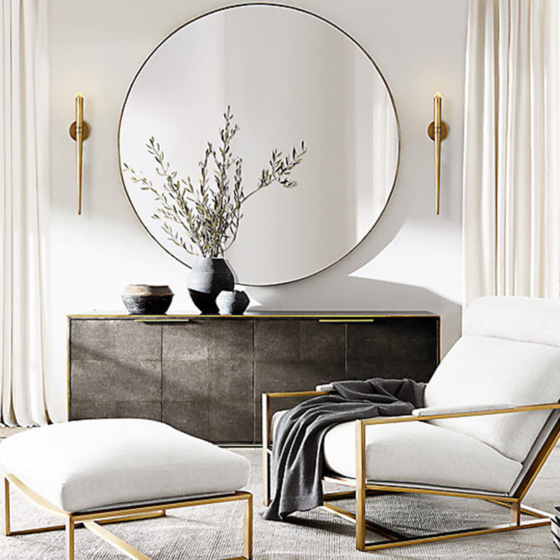 Modern Gold Linear Led Wall Lamp For Stylish Living Room Lighting