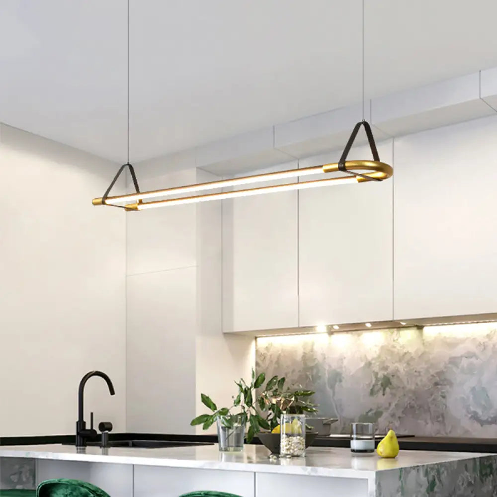 35.5’/47’ Wide Linear Pendant Ceiling Light - Modern Style Black Hanging Lamp Kit / 35.5’