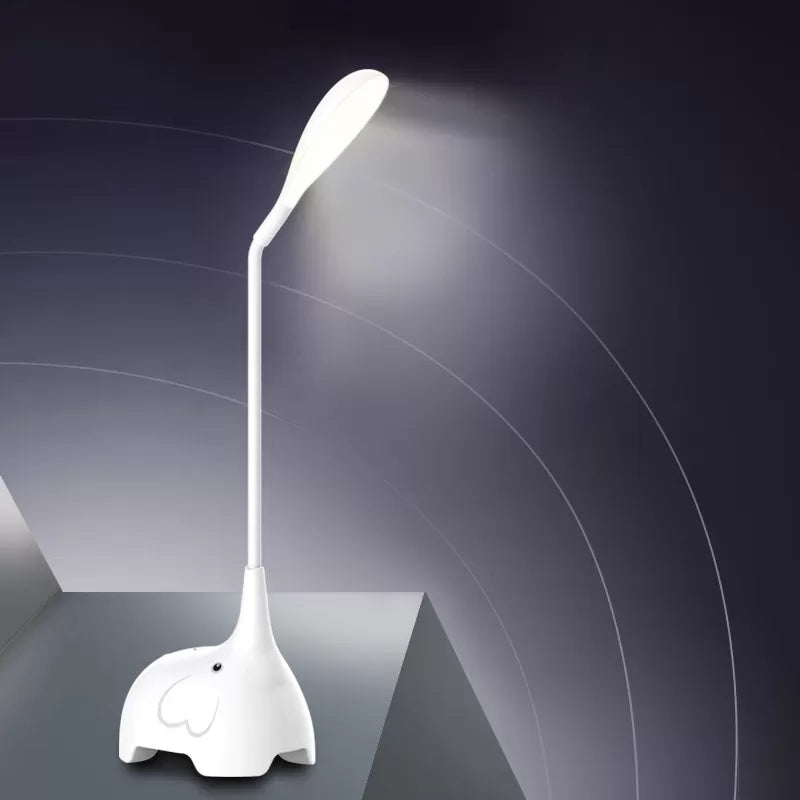 Modern Flexible Gooseneck Desk Lamp 1 Head For Dormitory - Ideal Kids Light White