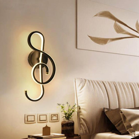 Contemporary Led Wall Sconce Light With Twisted Acrylic Shade - Bedside Lighting